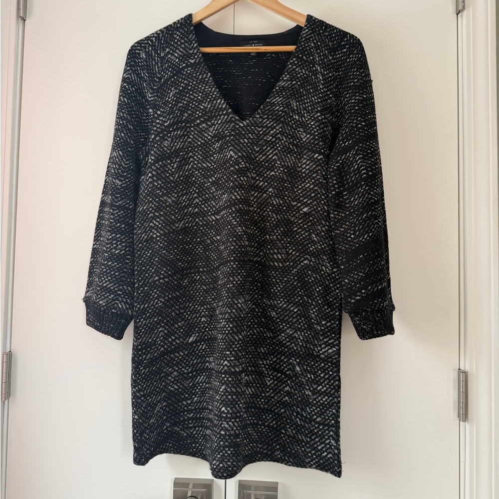 Lucky Brand Cotton Blend Sweater Dress